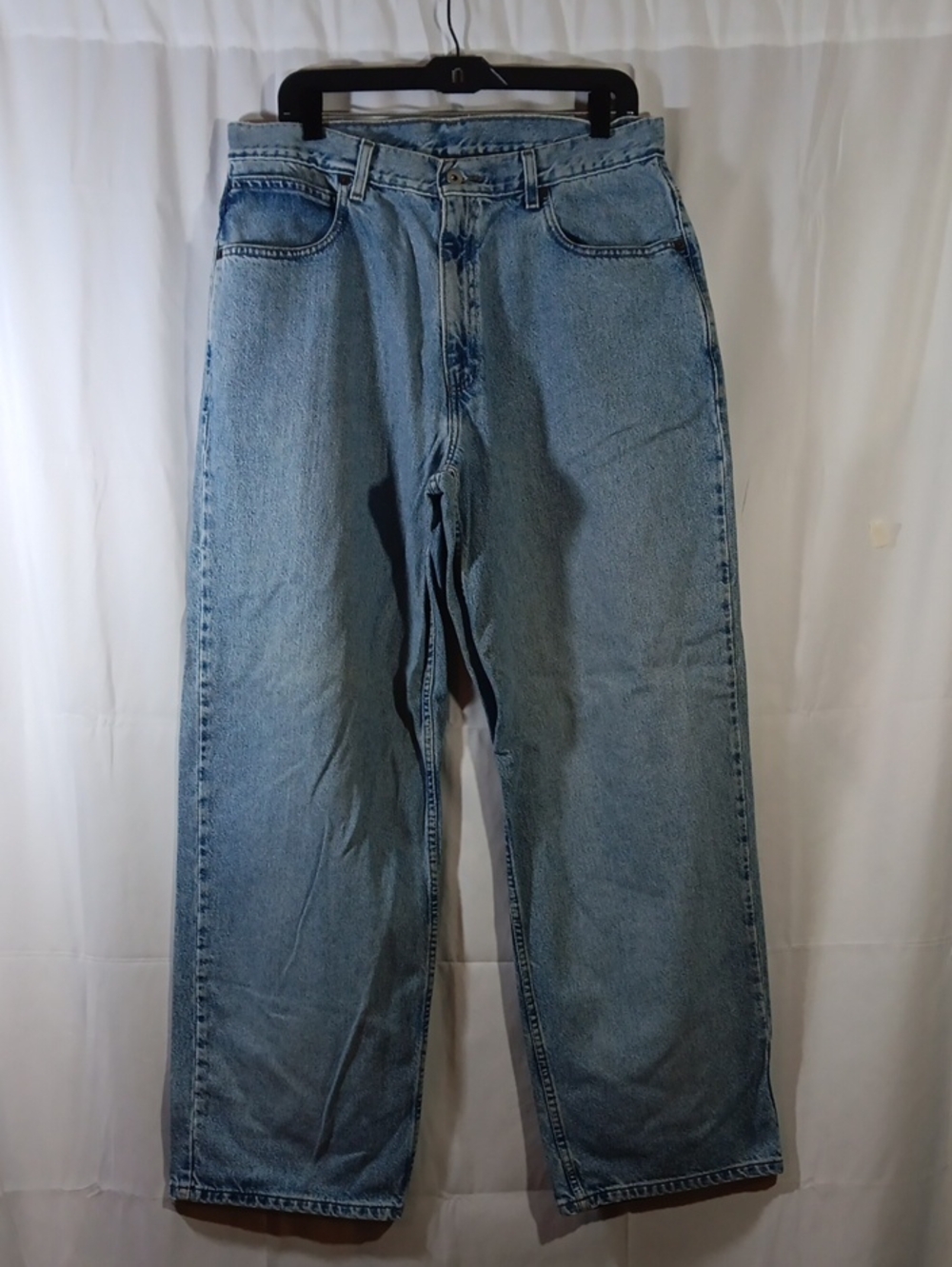 Levi's Dry Goods Y2K 34 Mens Light Wash Blue Jeans Wide Leg